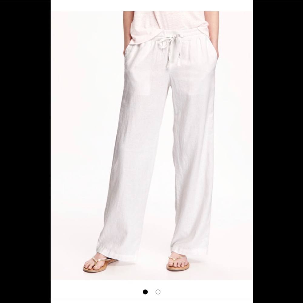 XL Tall White Linen pants